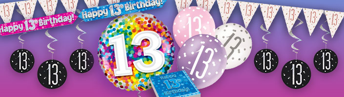13th Birthday | Party Supplies | Party Save Smile